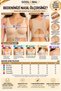 2-Piece Posture Supportive Gathering Bra Black + Cream with Cross Back Support - 4