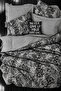 Elastic Sheet Bedding Set Double Size Python Black