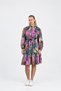 Women's Patterned Ruffle Dress 44-50 |   1063