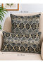 Green Black Beige Pattern Living Room Throw Pillow Cover 1 Piece