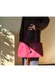 Women's Burgundy Eda Model Suede Large Bag - 8
