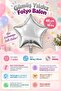 Silver Star Foil Balloon 45 cm - Baby Kids Party Celebration - 2