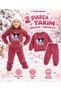Girl's Kuromi Sanrio Printed 3-Yarn Fleece-Lined Winter Tracksuit Set - 4