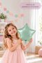 Pastel Green Star Foil Balloon 45 cm – Baby Kids Party Celebration - 3