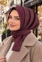 Burgundy Stamp Ready Scarf - 2