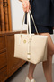 Original Women's Polo Collection Luxury Soft Leather Large Volume Tote Shopper Fully Lined Classic Stylish Daily Use Timeless Design Oversized Hand and Shoulder Bag |   40X36X15 cm - 5