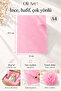20X30 Pink Pelur Paper 100 Pieces Milaj Paper Thin Pelur Paper A4 100 Pcs - 2