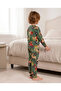 Boy's Tractor Patterned Pajama Set - 2