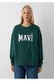 Logo Printed Green Sweatshirt 1S10580-71538 - 3