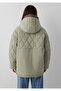 Water Repellent Hooded Khaki Quilted Jacket 1110499-70360 - 6