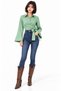 Tie-Up Shirt Trendy Buttoned Shirt - 2