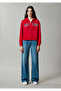 Jeans Hooded Red Sweatshirt 1S10587-86417 - 4