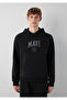 Logo Printed Hooded Black Sweatshirt 0S10646-900 - 4