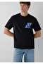 Pro Printed Black T-Shirt Loose Fit / Comfortable Loose Cut 0620058-900 - 2