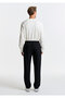 Black Spandex Jogger Pants 0010597-71379 - 5