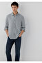 Tencel ™ ) Lyocell Gray Shirt Regular Fit / Normal Cut 0212068-70098