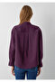 Tencel ™ ) Lyocell Blended Purple Shirt Oversize / Wide Cut 1220416-70674 - 5