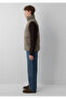 Water Repellent Stand Collar Brown Inflatable Vest Loose Fit / Comfortable Cut 0110854-70376 - 4