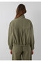 Buttoned Stand Collar Khaki Jacket Oversize / Wide Cut 1110922-71545 - 5