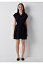 Linen Blend Black Dress 1310868-900 - 3