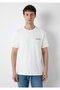 M0613533 Black Printed T-Shirt Men's T-Shirt White - 3