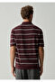 Striped Brown Knitwear Polo 0710456-70223 - 6