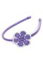 Transparent Crystal Cut Beaded Hair Crown - 2