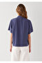 Short Sleeve Navy Blue Shirt Loose Fit / Relaxed Fit 1211613-86965 - 5