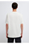 New York Printed Ecru T-Shirt Loose Fit / Comfortable Cut 0613206-70057 - 5