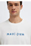 Dnm Ecru T-Shirt Loose Fit / Relaxed Comfortable Cut 0613604-70057 - 6