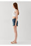 Rosie 90S Ripped Indigo Blue Jean Shorts 14474A3187 - 4