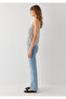 Striped Linen Athlete Tank Top Fitted / Body-Fitting Cut 1614308-91600 - 4