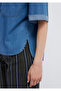 Edition Indigo Blue Jean Shirt Boxy Fit 1221024-A3166 - 8