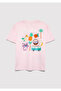 Lilo and Stitch Printed Pink T-Shirt Loose Fit / Relaxed Comfortable Cut 7610448-90773 - 6