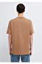 Printed Brown T-Shirt Loose Fit / Relaxed Comfortable Cut 0613623-87011 - 5