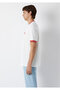 Mj Printed Ecru T-Shirt Loose Fit / Comfortable Loose Cut 0613323-70057 - 4