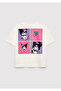 Kuromi Printed Ecru T-Shirt Loose Fit / Comfortable Loose Cut 7610456-70057 - 4