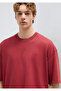 Mvjns Embroidered Red T-Shirt Oversize / Wide Cut 0613617-70424 - 3