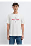 Jeans Printed Ecru T-Shirt Loose Fit / Relaxed Comfortable Cut 0613597-70057 - 3