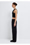 Embroidery Detailed Black Trousers 1011191-900 - 4