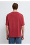 Mvjns Embroidered Red T-Shirt Oversize / Wide Cut 0613617-70424 - 6