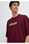 Sunmade Printed Claret Red T-Shirt Oversize / Wide Cut 0613620-70426