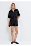 Black Linen Shirt with Pockets Slim Fit / Narrow Cut 1211466-900 - 2