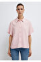 Short Sleeve Pink Shirt Loose Fit / Relaxed Fit 1211613-87110 - 3