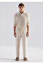 Andros Edition Ecru Linen Blended Jean Trousers 0021045-A3321 - 3