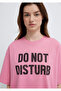 Slogan Printed Pink T-Shirt Boxy Fit 1613923-71063 - 7