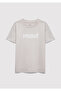 Printed Gray T-Shirt Loose Fit / Relaxed Comfortable Cut 6610444-90782 - 2