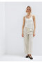 Beige Trousers with Lace Detail 1011203-35043 - 3