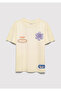Printed Yellow T-Shirt Loose Fit / Relaxed Comfortable Cut 7610388-89143 - 3