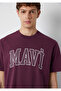 Logo Printed Purple T-Shirt Loose Fit / Comfortable Fit 0611711-70434 - 6